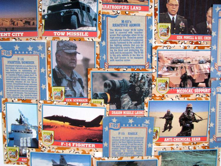 Series 1 TROOPS tm Details about   Desert Storm Trading Cards 